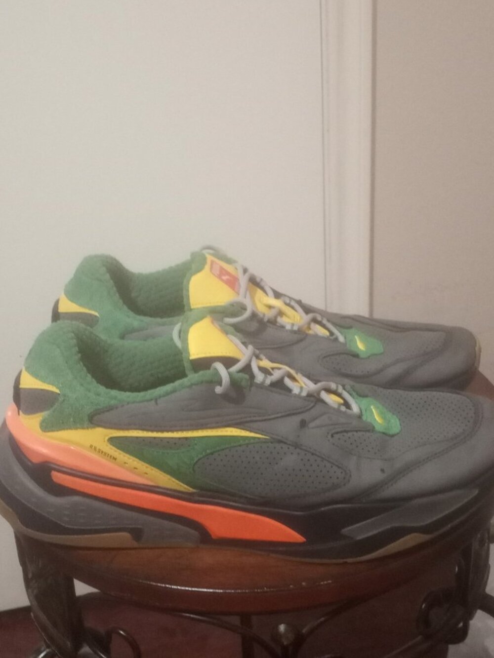 Puma RS-Z R System Mens 12 Eat Your Veggies Green Yellow Chunky Sneakers
